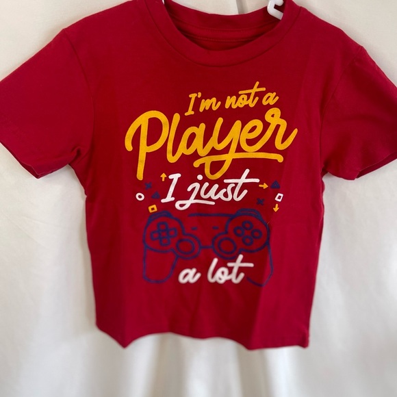 Izzy And Liv “I’m Not A Player” Red T-Shirt Size 3T NWOT - Picture 1 of 5